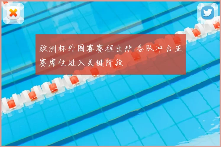 欧洲杯外围赛赛程出炉 各队冲击正赛席位进入关键阶段